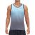 EZRUN Men's Quick Dry Sport Tank Top for Bodybuilding Gym Athletic Jogging Running,Fitness Training Workout Sleeveless Shirts Blue Gradient Large