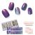 NAILOG Semi Cured Gel Nail Strips 20pcs Long Lasting Nail Polish StripsBuy 3 Get 1 UV LampSalon-Quality Gel Nail Sticker, Nail Art Wrap Kit with Glossy Gel FinishingAurora