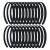 20 Pack Women Plain Black Cloth Covered Thin Hard Plastic Headband Base Hairband Elastic Hair Hoop Holder Clasp Tiara Crown Headpiece Accessories DIY