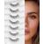 Eyelashes Mink Fluffy Eyelashes Natural Look False Lashes Wispy Natural Lashes Volume Lashes Cat Eye Lashes 7 Pairs D12 D12 Flirty-13mm