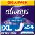 Always Dailies Protect Slip performances women extra long (54 tie) giga pack odor -neutralizing breathable flexible 54 pieces (1 Pack) New