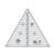 Creative Grids 60 Degree Triangle 8-1/2in Quilt Ruler - CGRT60