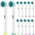 Split brushes compatible with brown oral b electrical toothbrush toothbrush heads Suitable for oral-b Pro1000/2000/3000/5000/vitality and several cross 12PCs white