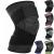 Ruilala Knee Support Adjustable Knee Brace 1 Pack Anti Slip Compression Knee Sleeve for Men Women for Meniscus Tear  Arthritis  Tendinitis  Ligament Injury  Weight Lifting  Sports (Black  Large) Large Black