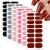 6 Sheets Gel Nail Strips Pure Colour Nail Gel Polish Wraps Soft Self-Adhesive Nail Full Wraps Nail Strips Sticker Nail Tips Nail Wraps Sticker Decals