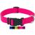 Dey - Premium dog collar nylon |Adjustable |For small and large dogs |Many colors and sizes |Collar dog cat puppy |Dog neck bands |Cat neck band |Puppy neck band |Pink Rosa S S - 1.5 x 27-37 cm pink