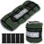 MOVIT set of 2 neoprene weight cuffs with reflectors adjustable weights 2x 2.0kg with color selection olive green