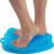 Shower Foot Massager Scrubber - Improves Foot Circulation & Reduces Foot Pain - Soothes Tired Achy Feet And Scrubs Feet Clean - Non Slip With Suction Cups Regular Blue