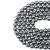 LPBeads 100PCS 8mm Natural Hematite Beads Gemstone Round Loose Beads for Jewelry Making with Crystal Stretch Cord