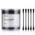 tifanso 200 Count Black Cotton Swabs Natural Black Double Tipped Cotton Buds Cruelty-Free Ear Swabs Chlorine-Free Hypoallergenic