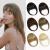 YAMEL Bangs Hair Clip in Bangs Human Hair Extensions Bleach Blonde Flat Face Fringe Bangs Human Hair Pieces for Women Bleach Blonde (Human Hair)