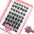 Cluster Lashes 72 Pcs Lash Clusters DIY Eyelash Extension Individual Lashes D-8-16mix Thin Band Easy to Apply at home Lashes (First Glance D-8-16mix) 8-16 mix First Glance