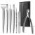 FERYES Pedicure Knife Ingrown Toenail Kit 7 PCS Professional Pedicure Tool Toenail Grooming Kit Top Notch Foot Blade Super Sharp Toenail Clippers (Leather case included)