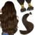 Youngsee nanoring extensions real hair ombre nanoring extensions brown ombre medium brown balayage nano ring hair extensions nano beads hair extensions nano rings hair 50cg 1g/s #2/2/6 50 cm-nano 2-2/2/6