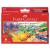 Faber-Castell Watercolor Crayons with Brush  15 Colors - Premium Quality Art Supplies for Kids