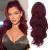 BARSDAR Red Ponytail Extension Long Wavy Curly Drawstring Ponytail Hair Extensions Clip in Ponytail Synthetic Hairpiece for Women Girls Daily Use Party Halloween(16'' Burgundy) 16 Inch (Pack of 1) Burgundy