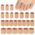 tifanso 24PCS Gel Toe Protectors - 0.98 Inches Toe Sleeve Tubes Toe Pads for Blisters Corn Cushions Hammer Toes Toe Caps Covers Toe Cushion Toe Guards for Women Toe Separators for Overlapping Toes