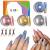 Birthday Valentine's Day Gifts for Women Nail Powder - Chrome Nail Powder Glitters Holographic Silver Rose Gold Mirror Effect