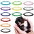 Tonyg-P 12 pieces puppy id Joundable puppy bands adjustable soft puppy collars with bending rings for newborn puppies kittens 12-20cm