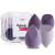 Make-up sponge duaiu 4 pieces beauty blender foundation sponges set 4 colors latex-free blender beauty make-up sponges with 1 sponge holder case (morandi purple) violet