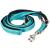 Nobby Leash Soft Grip turquoise ML L: 200 cm W: 20 mm turquoise-black width 20 mm