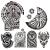 Tribal Tattoos  4-Sheet Tribal Arm Tattoos and 2-Sheet Extra Large Temporary Tattoo Similar the Rock Arm Chest Big Totem Body Tattoos Sticker Tribal Fake Black Tattoo Dwayne&Tribal Tattoos