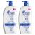 Head and Shoulders Shampoo and Conditioner 2 in 1, Anti Dandruff Treatment & Scalp Care, Classic Clean Scent, for All Hair Types including Color Treated, Curly or Textured Hair, 32.1 fl oz, Twin Pack