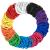 Expressions 216-Piece Hair Ties 4mm Hair Elastics Bright Colors Value Pack No Metal Hair Bands for Women Durable Ponytail Holders For Thick Hair Curly Hair and All Hair Types