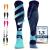 Diasports runstars compression socks for sports running marathon and triathlon |Runstars Premium compression socks with even compression and reinforced heel for women and men blue L
