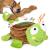 IOKHEIRA Dog Toys Interactive Dog Toys Squeaky Dog Toy Snuffle Toys for Boredom - Training Slow Feeding for Medium Large Dogs(Green Turtle)