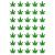 35 x Weed Leaf Edible Wafer or Icing Cupcake Toppers Fun Party Cake Decorations Perfect For Brownies Cookies Muffins & More! (Edible Wafer Card)