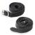 2 spur straps in black adjustable spare straps for attaching all kinds of spurs