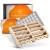 Alpine breath - foot massage roller made of real wood with acupress toweratte - Vitalizing foot massage device with knobs - stimulating foot massage scooter - foot massage for heels spur & plantar fasciitis