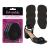 Foot Petals Women's Rounded 3 Pair  Black  One Size