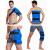 Koo-Care Large Flexible Gel Ice Pack & Wrap with Straps for Hot Cold Therapy - Pain Relief for Shoulder Rotator Cuff, Back, Hip, Knee Replacement Surgery, Shin Splint Injuries Reusable - 11" x 14" Blue