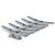 ZUJARA 4 inch Dock Cleats, 5-Pack Galvanized Iron Boat Cleat for Marine or Decorative Applications