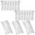 5 Pieces Hair Combs for Women Accessories Metal Bridal Hair Comb 20 Teeth Wedding Veil Comb Decorative for Women Girls Fine Hair(White K)