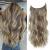 Invisible Wire Hair Extension Light Ash Brown with Highlights Hair Extensions Clip in 12 inch Wavy Hair Pieces for Women Friendly Synthetic Hair Extensions 12 inch Light Ash Brown with Highlights