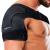SUPTRUST Recovery Shoulder Brace for Men and Women, Shoulder Stability Support Brace, Adjustable Fit Sleeve Wrap, Relief for Shoulder Injuries and Tendonitis, One Size Regular Dark Black