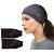 myMareCo Equestrian Headbands for Women, Under Riding Helmet Bands, Sportswear Wide Hair Wrap Suitable for Use with Bike Helmets, Yoga & Hiking 2 Pack Black