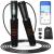 RENPHO Smart Jump Rope, High-Speed Jump Rope, Fitness Skipping Rope with APP Data Analysis, Light Weight Speed Rope, Easy to Use for Beginners Men Women Crossfit Gym Home Workout Exercise 01-Black Steel wire rope 1 pc