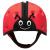 SHB001 Baby helmet ladybug head protection for babies red