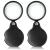 Wapodeai 2pcs 10x Small Pocket Magnify Glass Premium Folding Mini Magnifying Glass with Rotating Protective Sheath Apply to Reading Science Jewelry Hobbies Books 1.96in