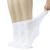 Hugh Ugoli Women's Cotton Diabetic Ankle Socks, Wide, Loose & Stretchy, Seamless Toe & Non Binding Top, Semi Cushion, 3 Pairs 6-9 White