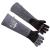 Rapicca gloves for handling animals Bite -proof reinforced leather padding dog cat scratch falcon gripper reptiles snakes 55.9cm 55.9cm gray