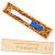 Pregnancy Test Keepsake Box, Surprise Pregnancy Announcement Gifts for Grandparents Dad and Husband, Wooden Baby Memory Souvenir Collection Box with Raffia Ribbon Crafts for Boys and Girls