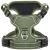 HEELE Dog Harness No Pull Dog Harness Small Release on Neck Front Back Clips Dog Vest Harness Reflective Adjustable Padded Easy Control Handle for Outdoor Walking Training Green S S (Pack of 1) Solid Green