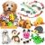 12 pieces squeak dog toys teeth cute plush toy packaging natural cotton puppy rope / chicken tool for puppies pet toys for