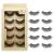 False Eyelashes 5 Pairs 3D Artificial Eyelashes Set Reusable Natural Eyelashes with Eyelash Tweezers (Bomb)