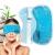USA Merchant - Hot/Cold Plush Gel Bead Relief Wrap | Freeze Therapeutics by L'AUTRE PEAU | Hot Or Cold Reusable Ice Packs with Flexible Beads (Blue Full Eye Mask)